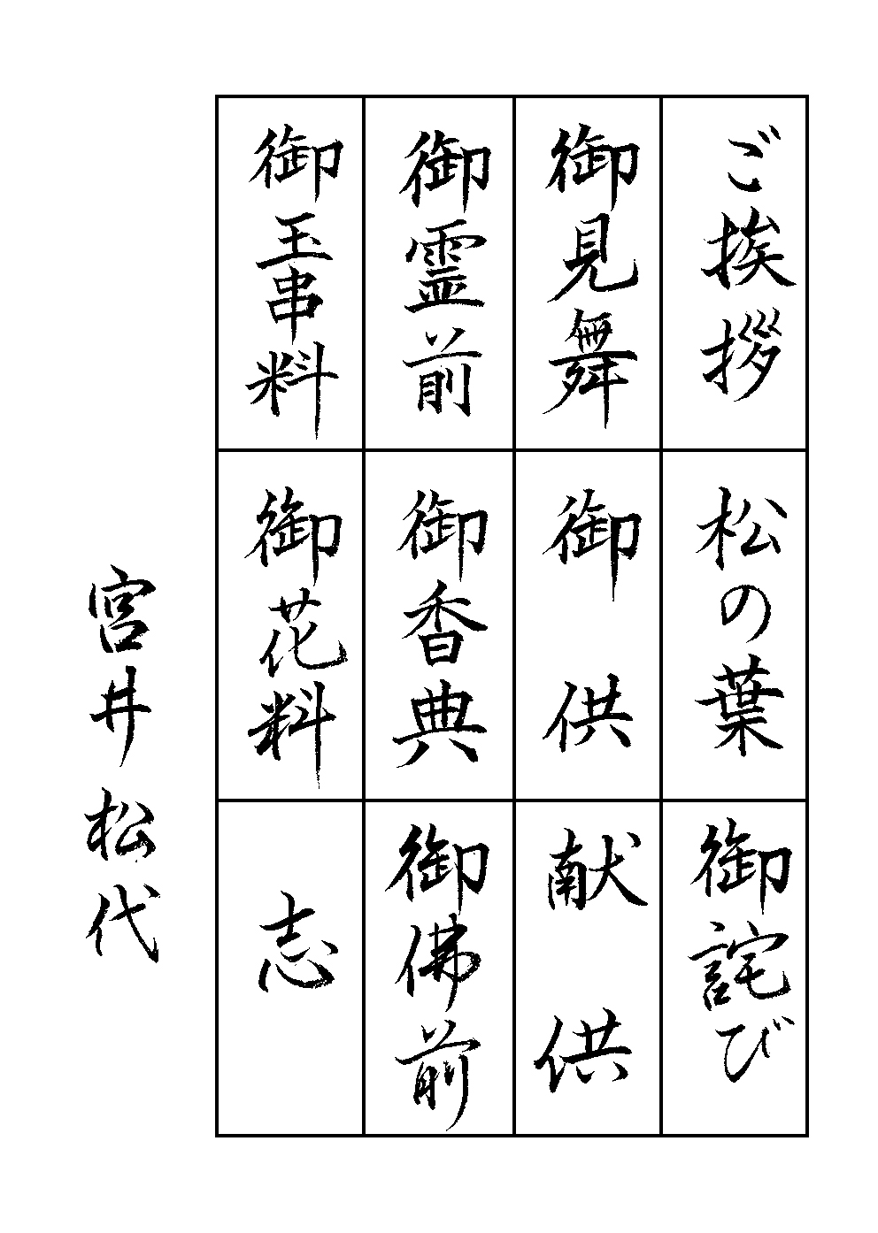 宮井　松代
