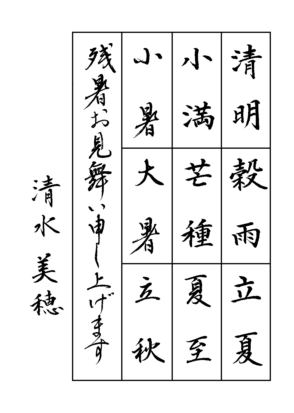 清水　美穂