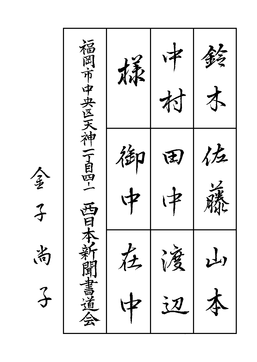 金子　尚子