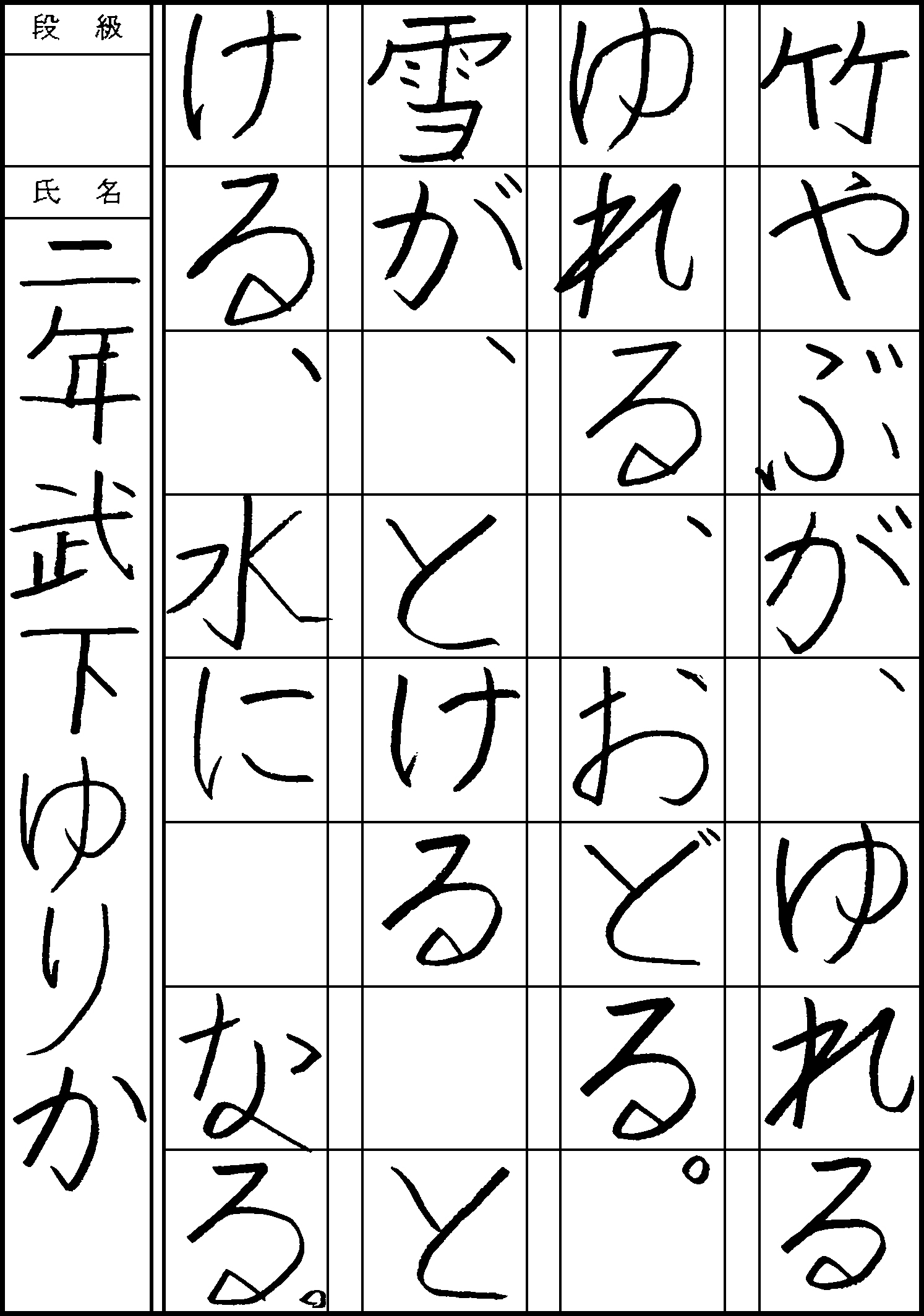 武下　ゆりか