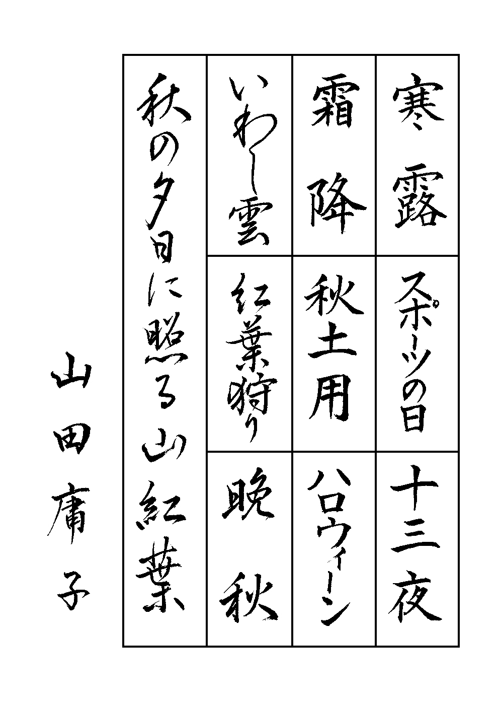 山田　庸子